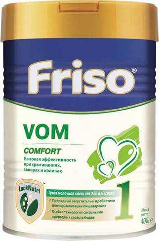 Friso Vom 1 Comfort Суміш суха молочна для дітей від 0 до 6 місяців 400 г 1 банка