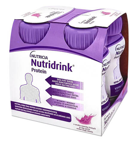 Nutricia Nutridrink Ентеральне харчування зі смаком лісових плодів 125 мл 4 пляшки loading=