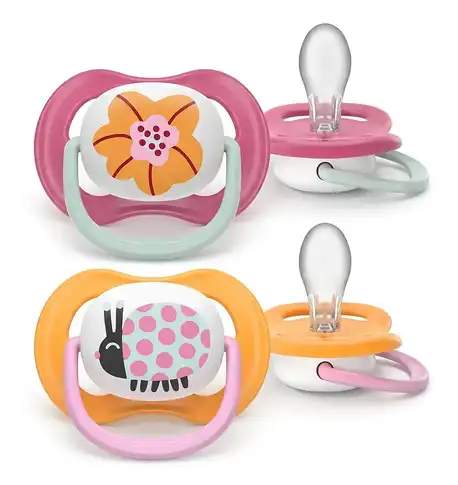 Avent Philips Ultra Air Пустушка для дівчаток 6-18 місяців SCF080/27 2 шт