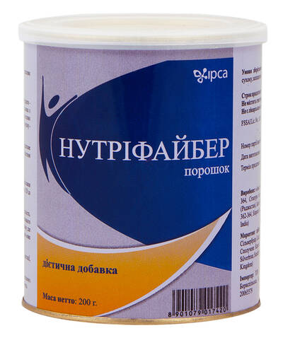 Нутріфайбер порошок для орального розчину 200 г 1 банка
