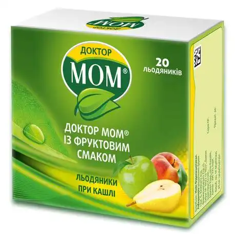 Доктор Мом із фруктовим смаком льодяники 20 шт