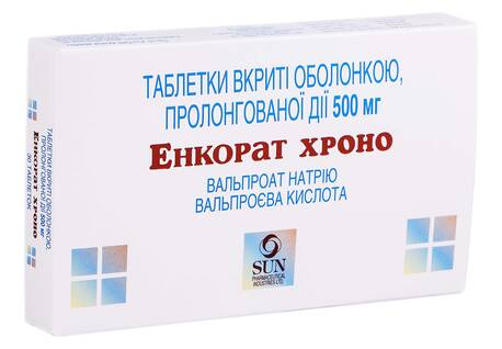 Енкорат Хроно таблетки 500 мг 30 шт
