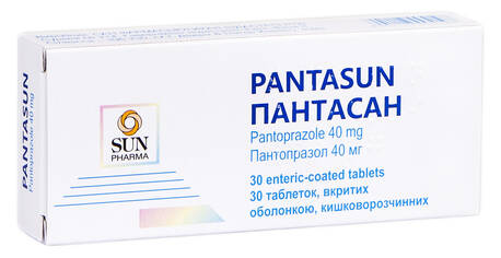 Пантасан таблетки 40 мг 30 шт