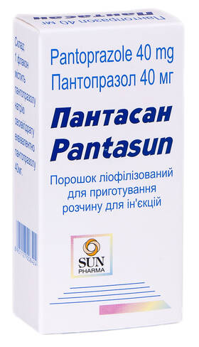 Пантасан порошок для ін'єкцій з розчинником 40 мг 10 мл 1 флакон