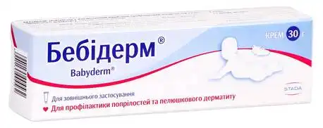 Бебідерм крем для профілактики попрілостей та пелюшкового дерматиту 30 г 1 туба