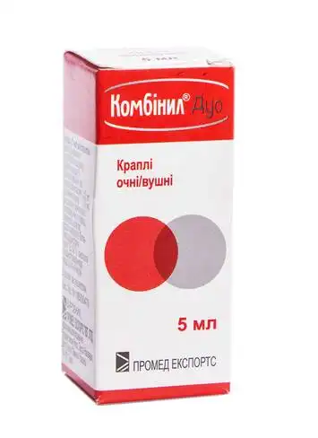 Комбінил Дуо краплі очні та вушні 5 мл 1 флакон