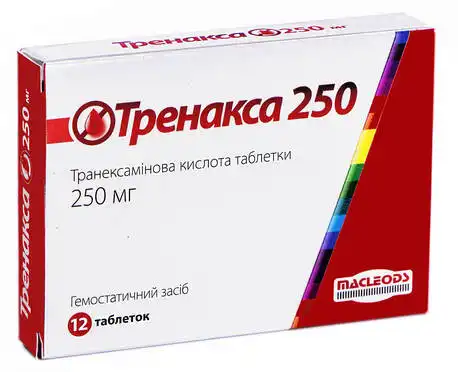 Тренакса таблетки 250 мг 12 шт