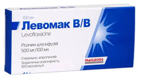 Левомак В/В розчин для інфузій 500 мг/100 мл 100 мл 1 контейнер