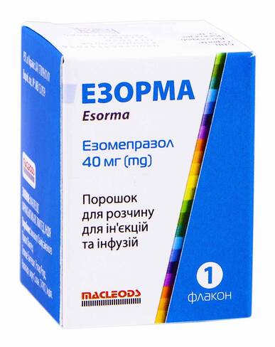 Езорма порошок для ін'єкцій та інфузій 40 мг 1 флакон