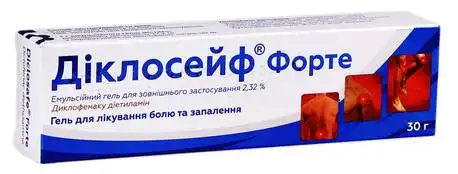 Діклосейф Форте емульсійний гель 2,32 % 30 г 1 туба