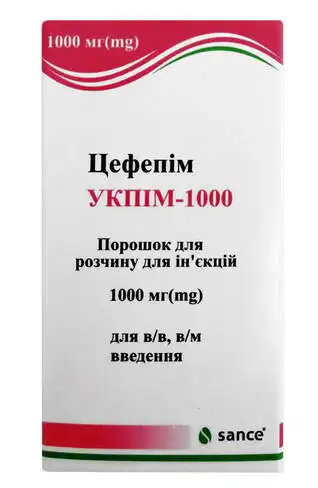 Укпім порошок для ін'єкцій 1000 мг 1 флакон