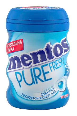 Mentos Pure Fresh Гумка жувальна зі смаком свіжої м'яти 56 г 1 шт