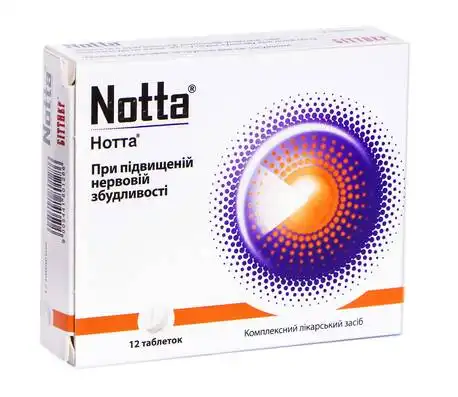 Нотта таблетки 12 шт