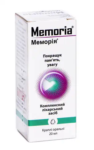 Меморія краплі оральні 20 мл 1 флакон
