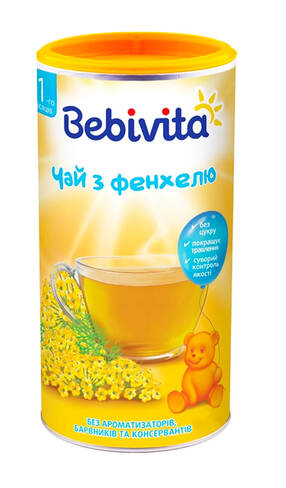 Bebivita Чай з фенхелю з 1-го тижня 200 г 1 банка