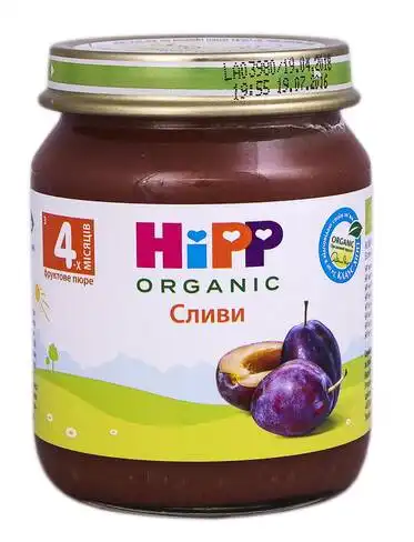 HiPP Пюре Сливи з 4 місяців 125 г 1 банка
