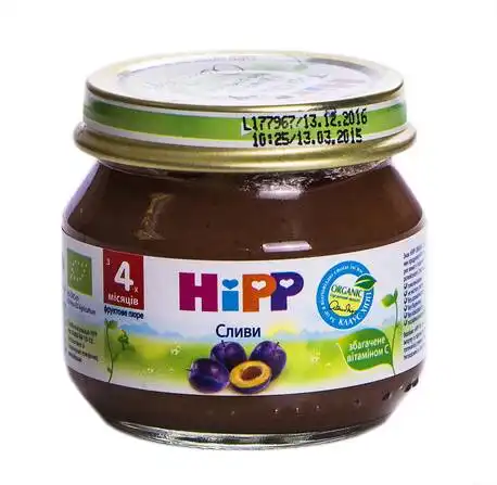 HiPP Пюре Сливи з 4 місяців 80 г 1 банка