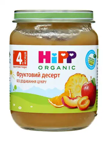 HiPP Пюре Фруктовий десерт з 4 місяців 125 г 1 банка