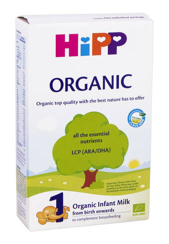 HiPP Organic 1 Дитяча суха молочна суміш з народження до 6 місяців 300 г 1 коробка