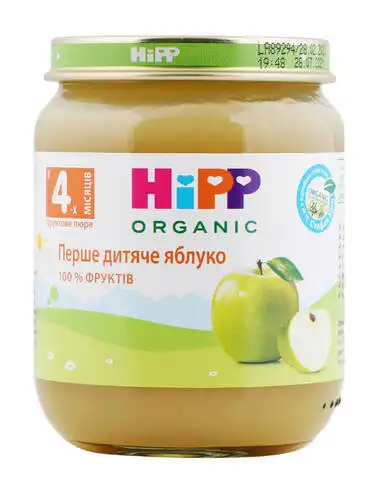 HiPP Пюре Перше дитяче яблуко з 4 місяців 125 г 1 банка