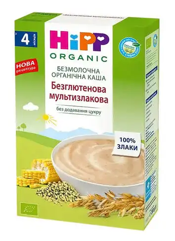 HiPP Каша безмолочна органічна Мультизлакова з 6 місяців 200 г  коробка