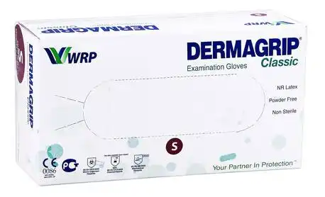 Dermagrip Classic Рукавички оглядові, натуральний латекс, неприпудрені, нестерильні S  