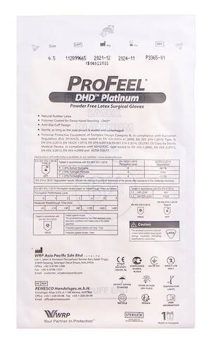 ProFeel DHD Platinum Рукавички хірургічні латексні стерильні неприпудрені розмір 6.5 1 пара