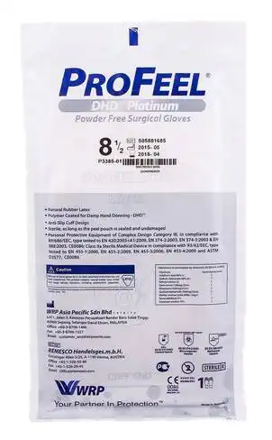 ProFeel DHD Platinum Рукавички хірургічні латексні стерильні неприпудрені розмір 8,5 1 пара