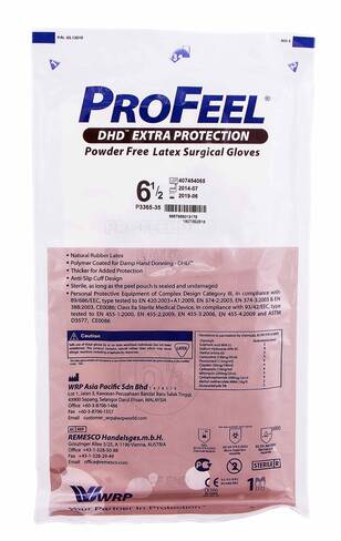 ProFeel DHD Extra Protection Рукавички хірургічні латексні стерильні неприпудрені розмір 6,5 1 пара