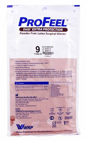 ProFeel DHD Extra Protection Рукавички хірургічні латексні стерильні неприпудрені розмір 9 1 пара