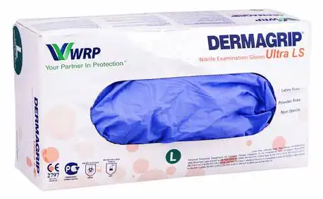 Dermagrip Ultra LS Рукавички оглядові нітрилові неприпудрені нестерильні розмір L 1 пара