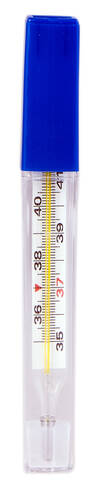 Волес Термометр медичний скляний ртутний 1 шт