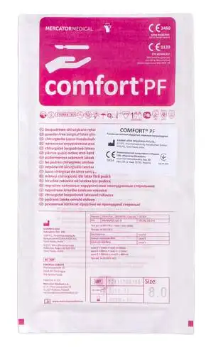 Comfort PF Рукавички латексні хірургічні неприпудрені стерильні розмір 8,0 1 пара