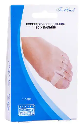 Foot Care GB-07 Коректор-розподільник всіх пальців розмір L (39-46) 1 пара