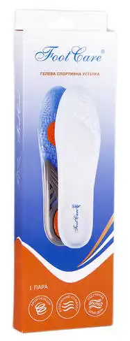 Foot Care GI-03 Устілка гелева спортивна жіноча розмір 35,5-42 1 пара