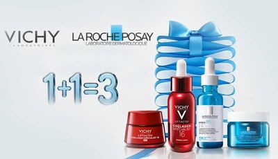 Акційні пропозиції від брендів La Roche-Posay та VICHY у березні в аптеках «D.S.»!