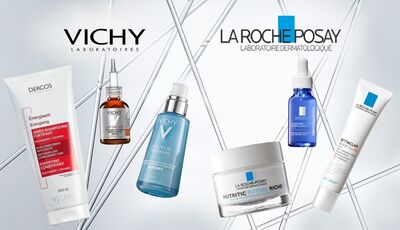 Акційні пропозиції від брендів La Roche-Posay та VICHY у квітні в аптеках «D.S.»!