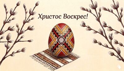 Зі світлим святом Христового Воскресіння!